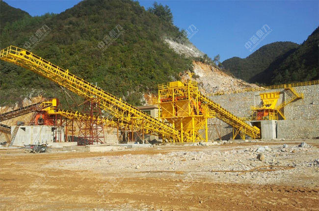 貴州山河永清建材時產(chǎn)1000噸骨料生產(chǎn)線