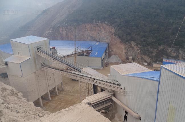 湖北荊門(mén)時(shí)產(chǎn)500噸中小型砂石料生產(chǎn)線