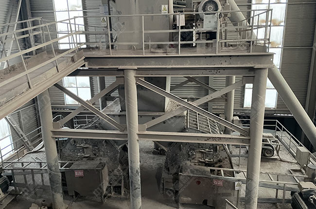 時產(chǎn)600噸石子生產(chǎn)線二級破碎設備