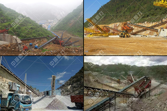 新鄉(xiāng)鼎力各地石子生產線生產現場圖