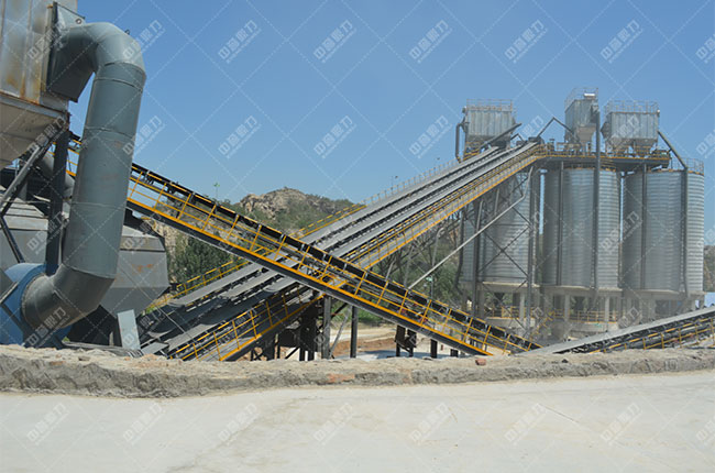 河北邢臺時產(chǎn)800噸骨料生產(chǎn)線