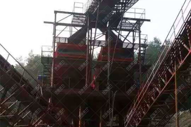 貴州遵義湄潭縣時(shí)產(chǎn)500噸砂石生產(chǎn)線現(xiàn)場(chǎng)案例展示2