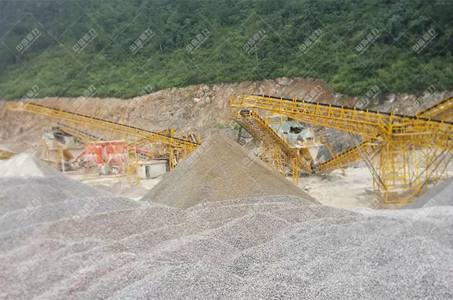 貴州惠水滿(mǎn)告時(shí)產(chǎn)1000噸砂石生產(chǎn)線(xiàn)案例展示6