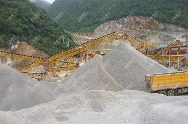 貴州惠水滿(mǎn)告時(shí)產(chǎn)1000噸砂石生產(chǎn)線(xiàn)案例展示5