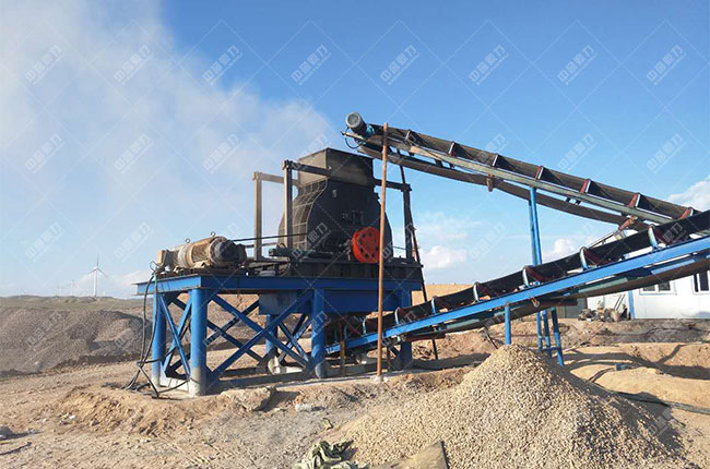 寧夏靈武時產(chǎn)200噸砂石生產(chǎn)線現(xiàn)場案例展示3