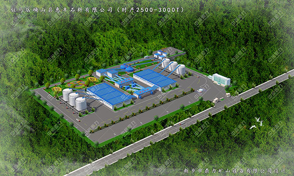 駐馬店確山縣惠豐石料有限公司時(shí)產(chǎn)2500-3000噸環(huán)保型碎石生產(chǎn)線