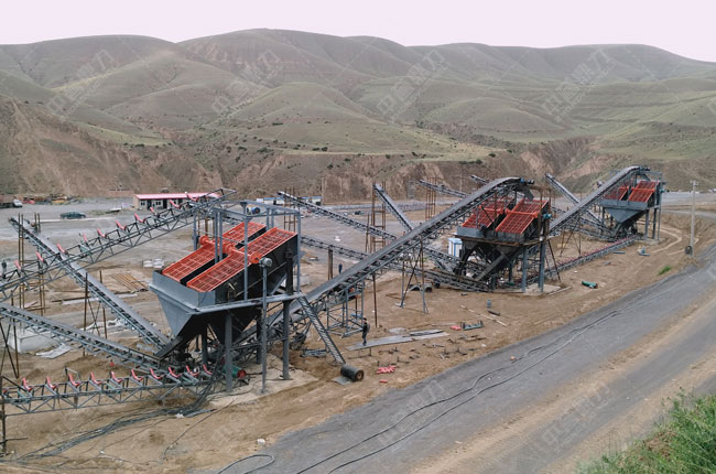寧夏固原石料廠時產(chǎn)500噸骨料生產(chǎn)線