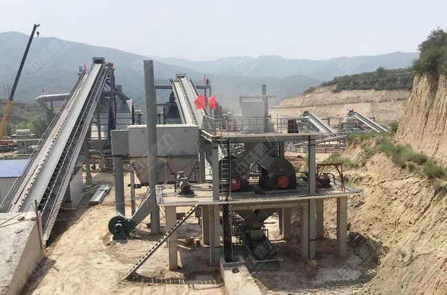 山西鑫錦威時產(chǎn)1500噸砂石骨料生產(chǎn)線