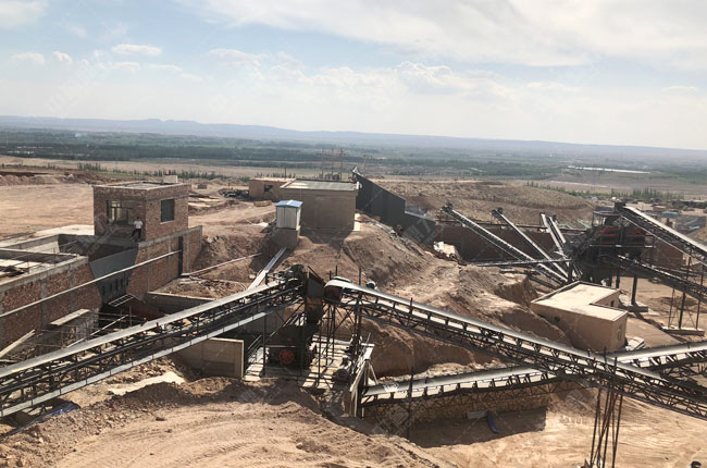 寧夏西石工貿(mào)有限公司時(shí)產(chǎn)800噸碎石生產(chǎn)線