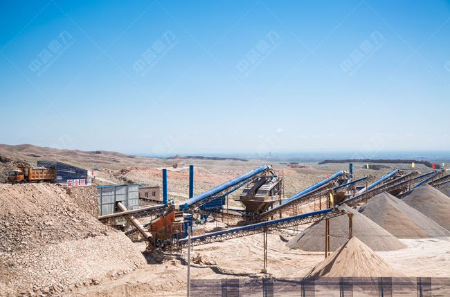 寧夏長城骨料有限公司時(shí)產(chǎn)800噸石子生產(chǎn)線