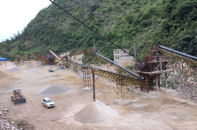 貴州平塘縣日產(chǎn)6000噸機制砂石生產(chǎn)線