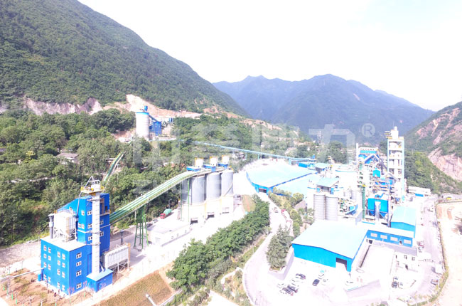 陜西商洛市堯柏秀山水泥時產(chǎn)500噸石子生產(chǎn)線