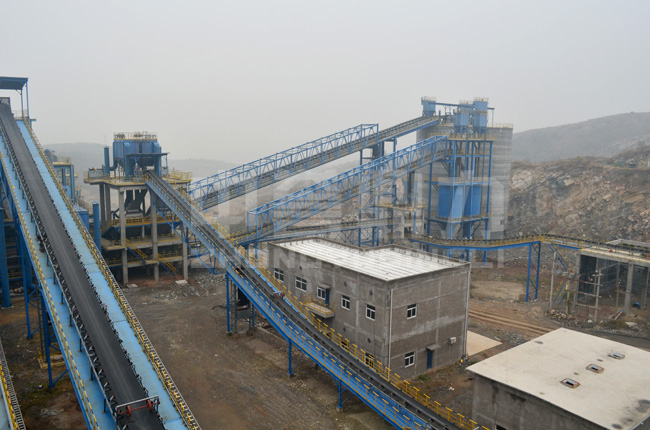 河南安陽中聯(lián)時產(chǎn)2500噸砂石骨料生產(chǎn)線